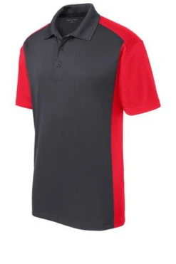 Sport-Tek Mens Colorblock Micropique Sport-Wick Polo Grey/Red 9 Sport-Tek Mens Colorblock Micropique Sport-Wick Polo Grey/Red -Bowling Equipment Shop 525b89f9 3e7d 4810 90e7 2ad2747c24f8
