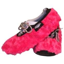 Master Ladies Shoe Covers Fuzzy Fuchsia