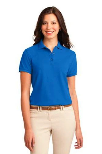 Port Authority Womens Silk Touch Polo Shirt Strong Blue 3 Port Authority Womens Silk Touch Polo Shirt Strong Blue