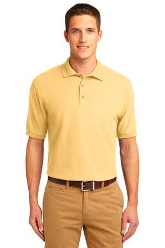 Port Authority Mens Silk Touch Polo Shirt Banana 3 Port Authority Mens Silk Touch Polo Shirt Banana
