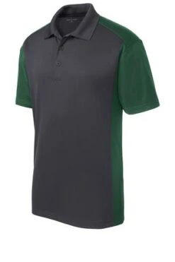 Sport-Tek Mens Colorblock Micropique Sport-Wick Polo Grey/Green -Bowling Equipment Shop bc9f8b82 8df8 4af7 bc9c 63a3a8eccb96