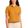 Port Authority Womens Silk Touch Polo Shirt Gold -Bowling Equipment Shop bfd36437 889a 4a3a 9525 8e3d524b8740