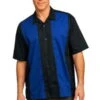 Port Authority Retro Camp Shirt Black/Blue -Bowling Equipment Shop c2bf5091 b8d1 4d25 8d1a f9fb9bbf94cf