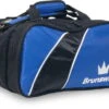 Brunswick Edge Double Tote With Shoe Pouch Blue -Bowling Equipment Shop de3187b3 d3e4 47e0 9cfc 9a17596358e6
